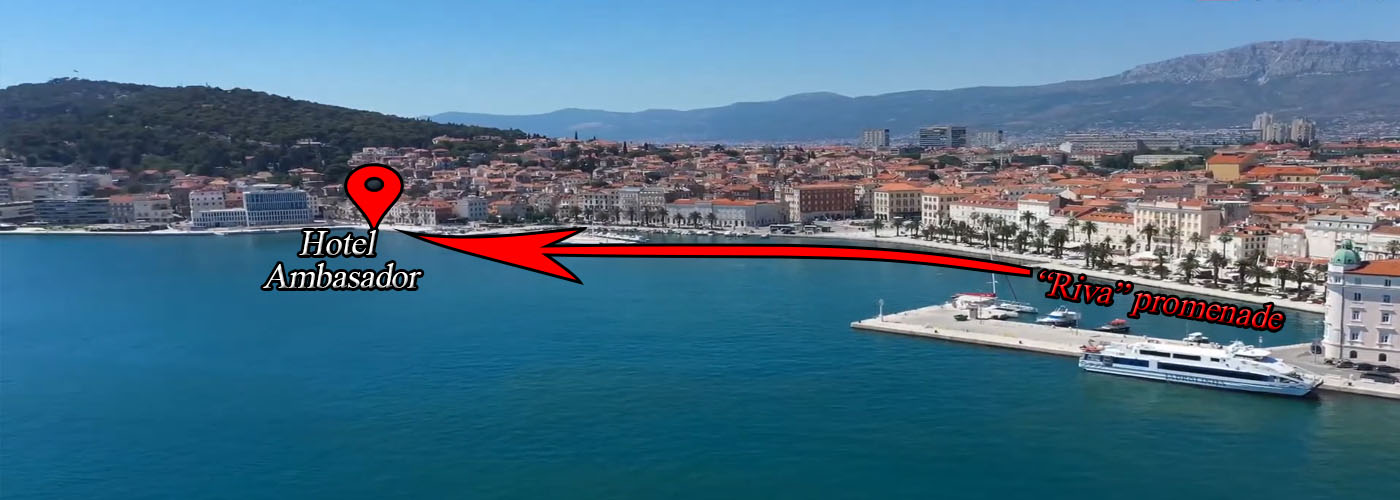 How to reach Split sea tours meeting location from Riva promenade